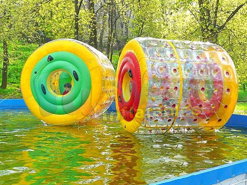 Air filled shell inflatable roller ball for water games zorb hamster ball